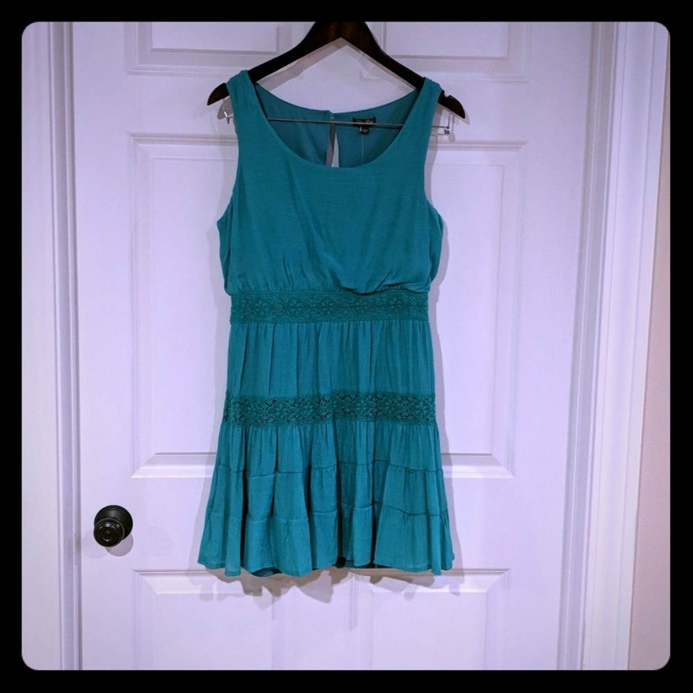 Turquoise Lily Rose Dress